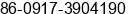 Fax number of Ms. Àî´ºÁá at Â±Â¦Â¼Â¦0917-3904190