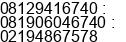 Mobile number of Mr. Suko at Tangerang