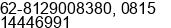 Mobile number of Mr. Indra SH. Daroesman at Bogor