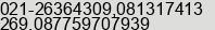Mobile number of Mr. M. Bisri at Tangerang
