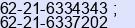 Phone number of Mr. Vincent/Hetty at JAKARTA