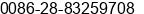 Phone number of Ms. Makeda Liu at Chengdu