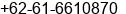 Phone number of Mr. Antoni at Medan